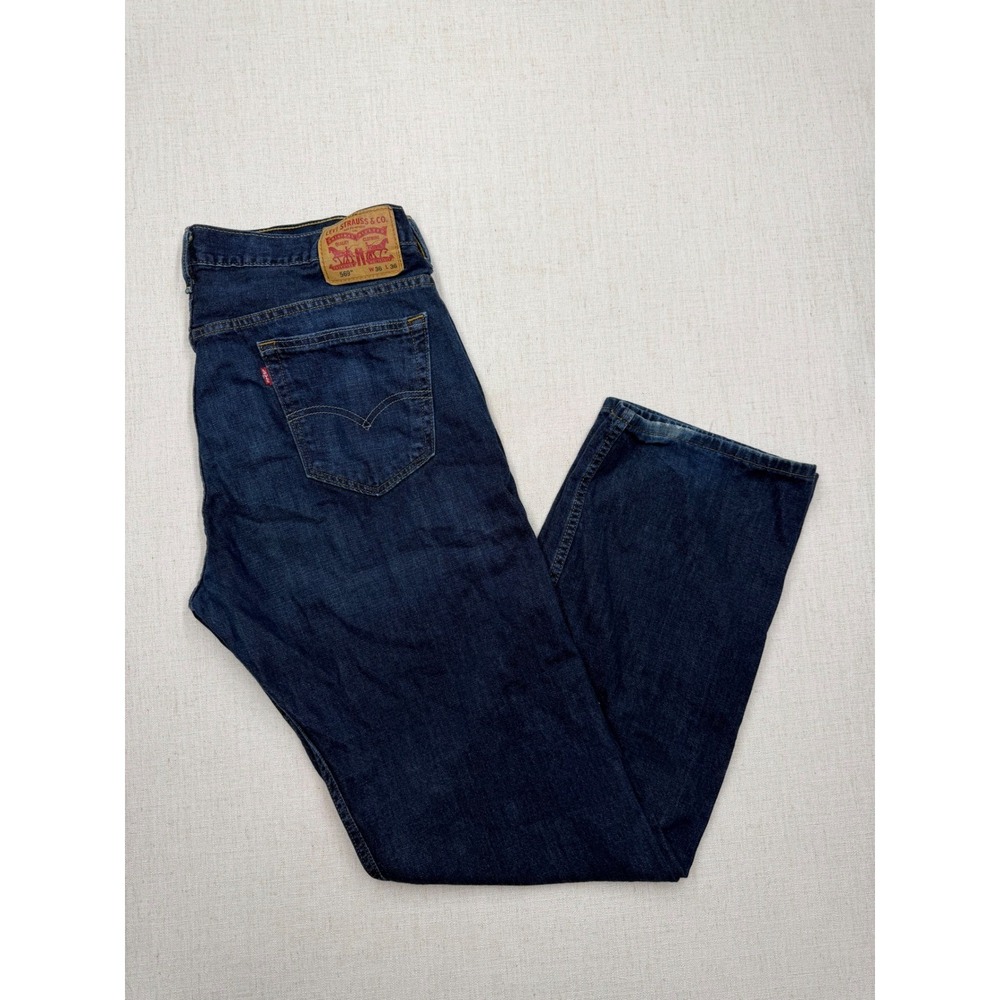 Levis 569 Loose Straight Leg Jeans Mens 36x36 Dark Wash Blue Denim 569-0125